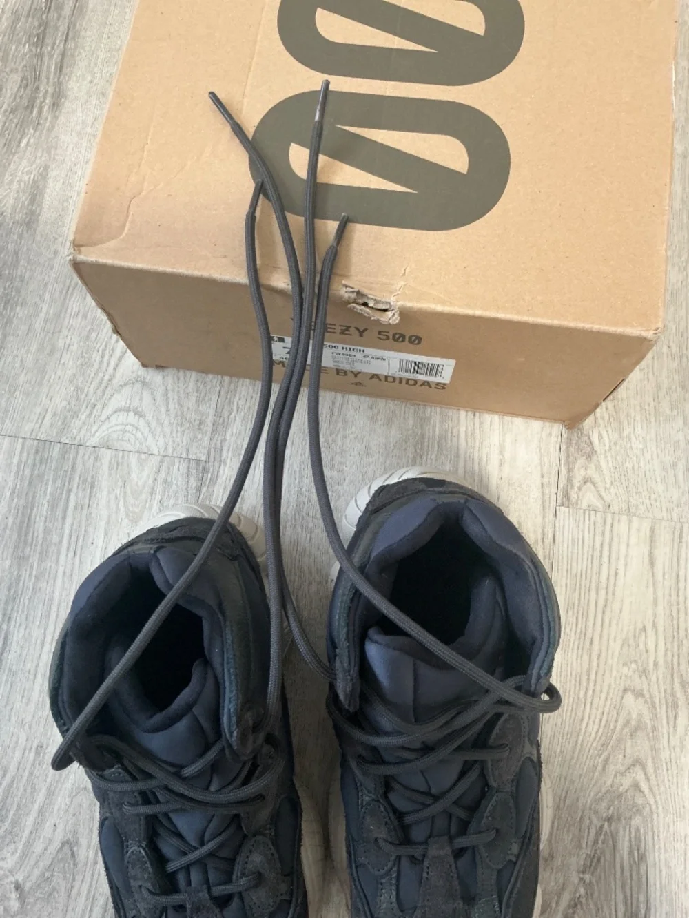Authentic Adidas Yeezy 500 High Slate